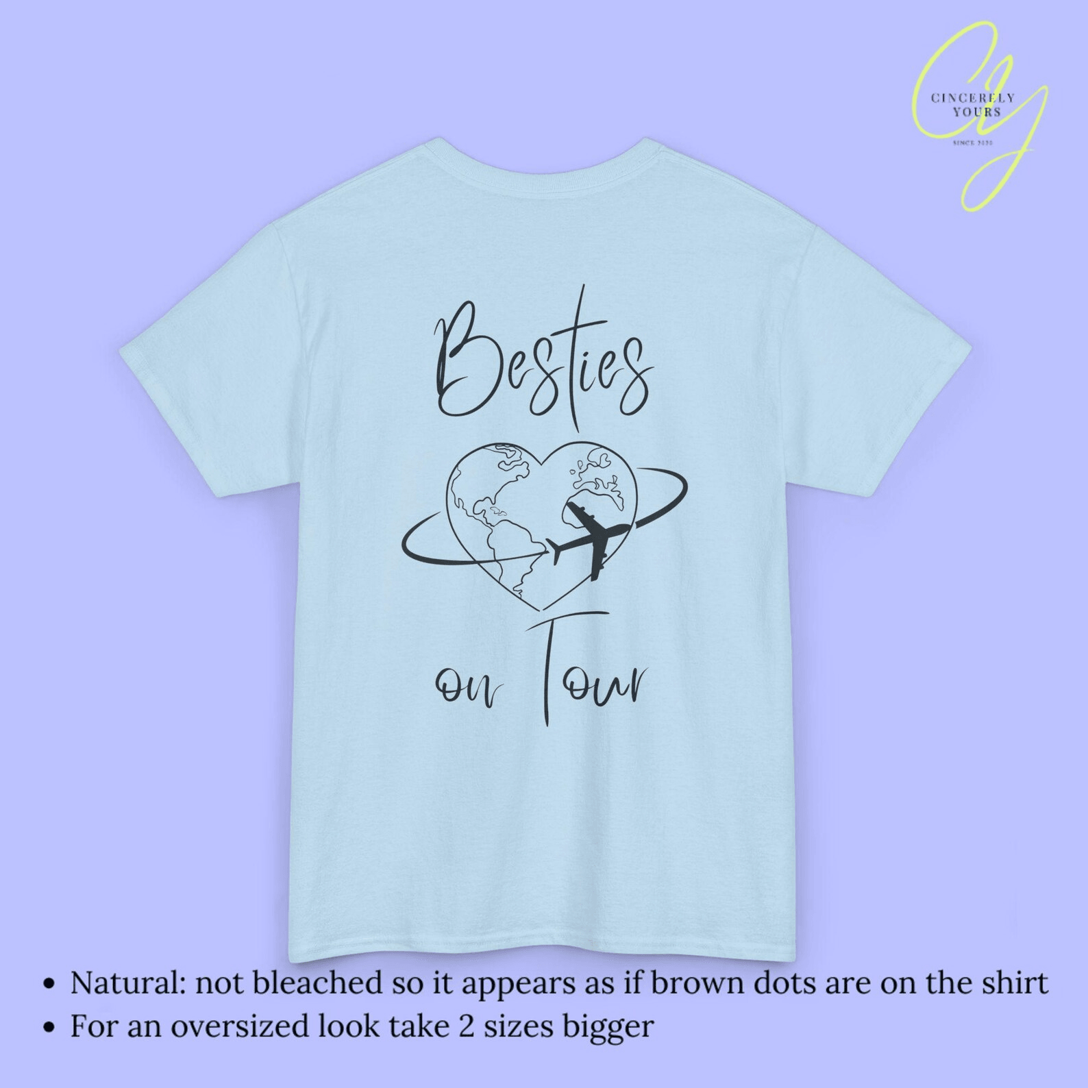 Besties On Tour Shirt Personalized Girls Trip Vacation Tee Custom Travel Shirt