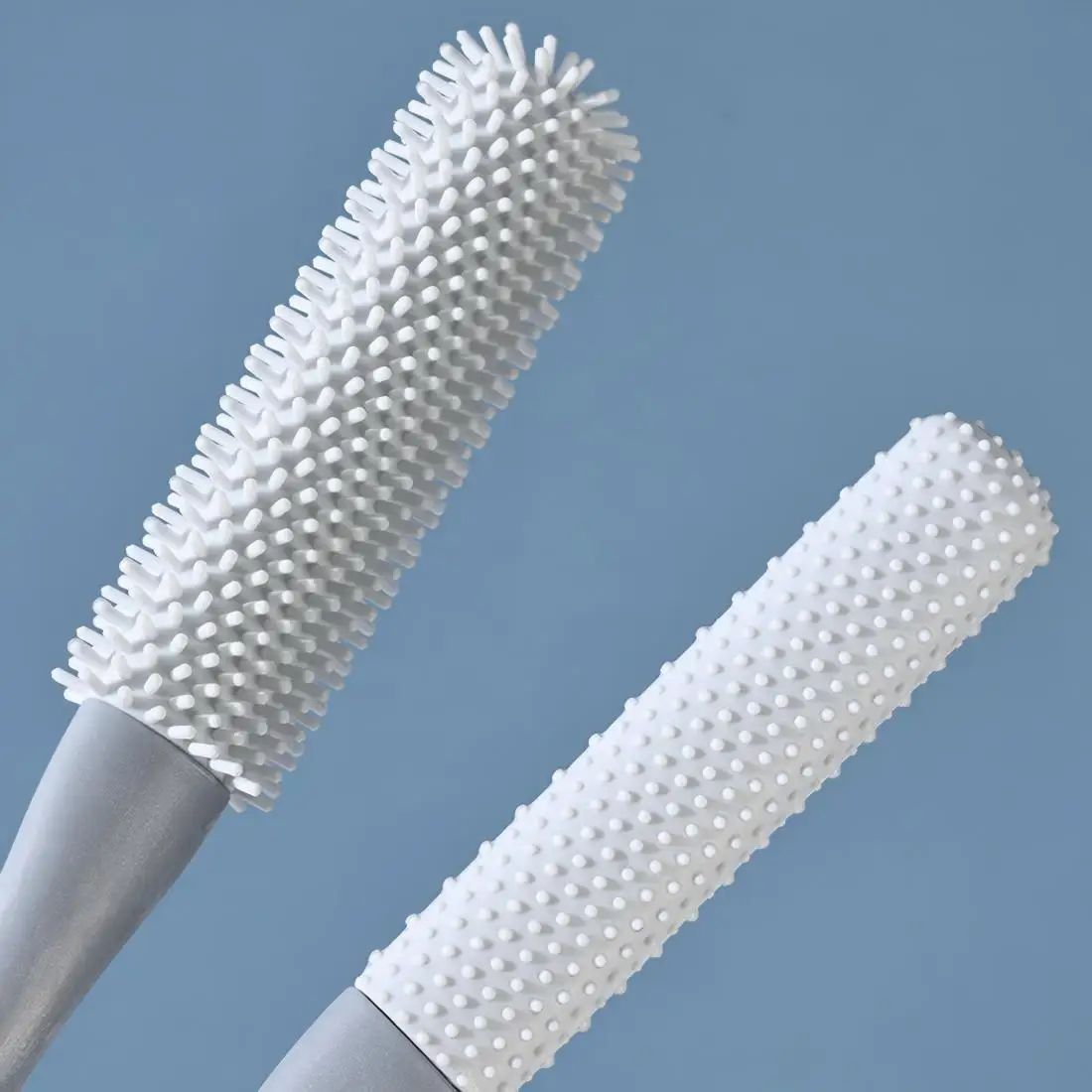 Long Handle Toe Cleaning Brush – Silicone Foot Scrubber for Shower, Between-Toes Cleaner for Seniors and Elderly