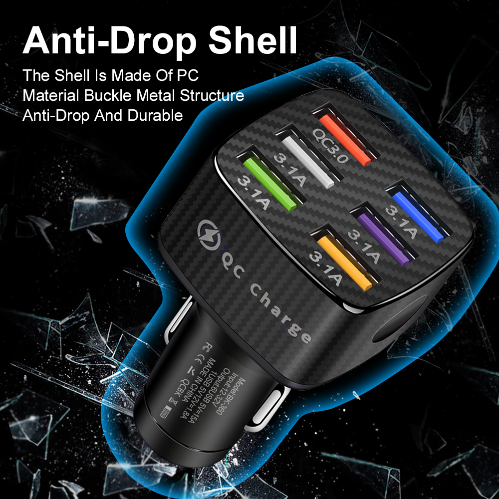 Car Phone Charger Adapter in Car for iPhone Samsung Huawei Xiaomi Car Charger Fast Charging