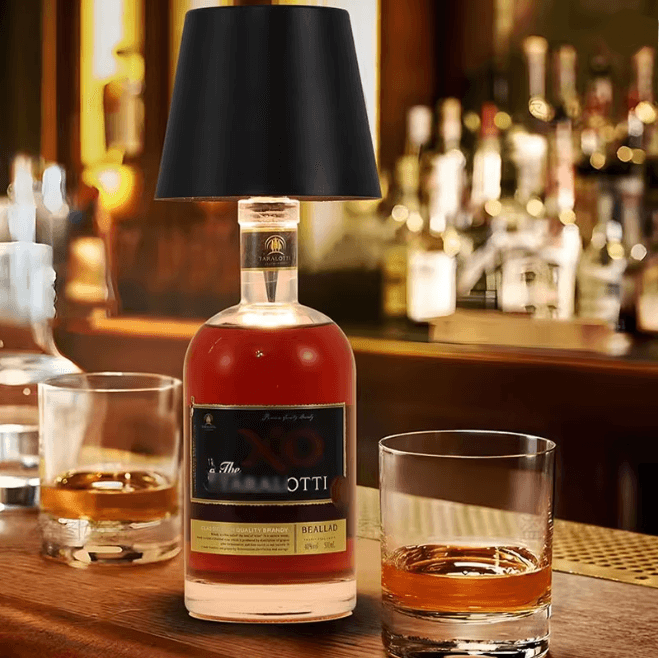 Rechargeable RGB LED Bottle Lamp Portable Dimmable Table Light