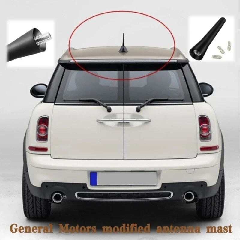 Universal Car Antenna Short Roof Mount FM AM DAB Radio Signal Booster with Screws