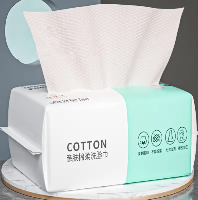 PureSoft Disposable Face Towels Cotton Makeup Remover Cleansing Towels