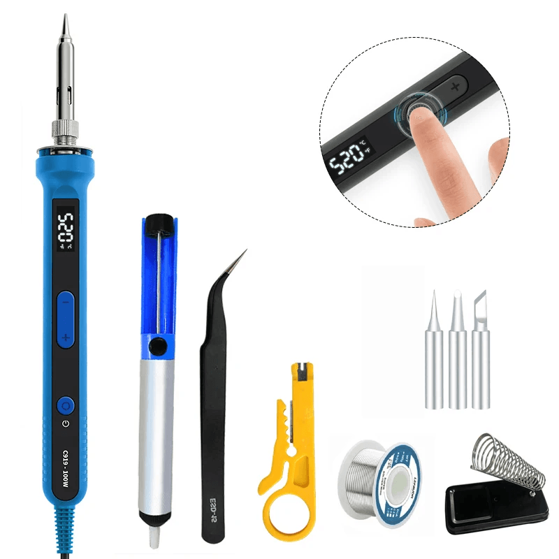 100W Digital Electric Soldering Iron Kit with LCD Temperature Control