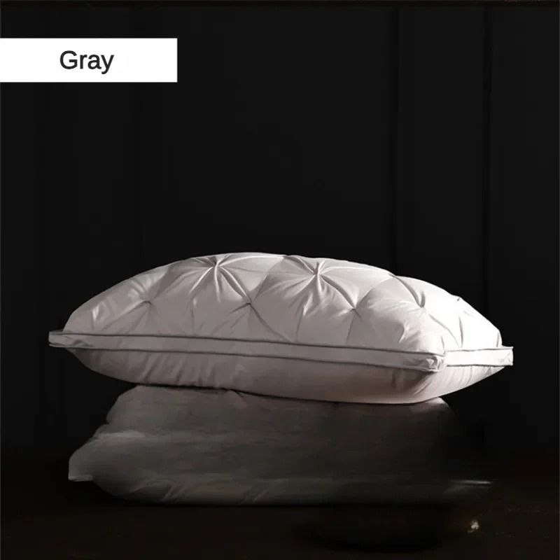 Luxury Goose Down Pillow with Soft Cotton Cover