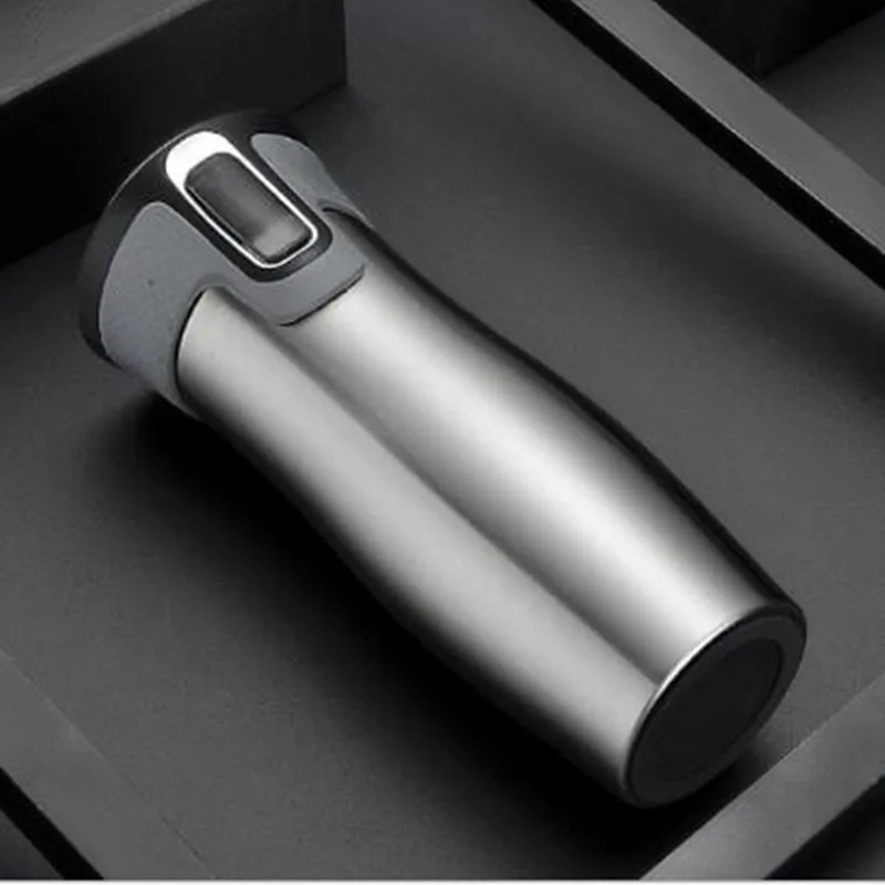 Stainless Steel Double Wall Travel Mug Leak proof Thermos Mug Coffee Cups Car Vacuum Insulaltion Thermal Water Bottle