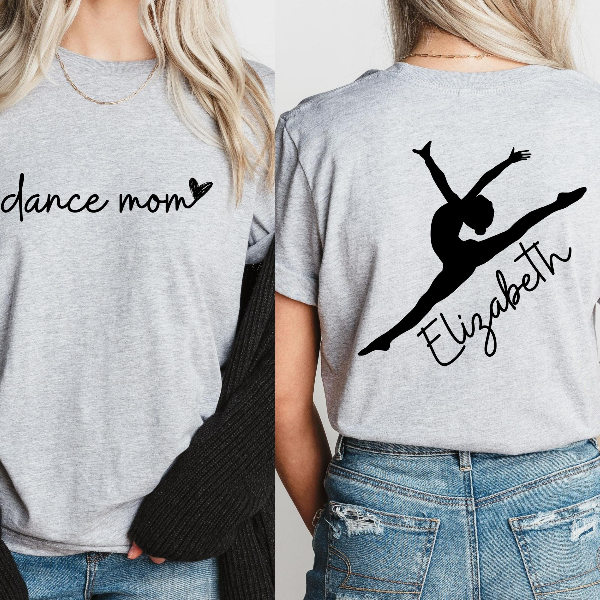 Custom Dance Mom Shirt with Kid Name, Dance Mom Tee, Dance Mom Gift, Dance Lover Shirt, Custom Dance Mom Shirt,Ballet Mo
