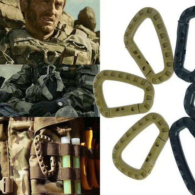 TrailLock Tactical Carabiner Clip Set Quick Hook Gear Keychain