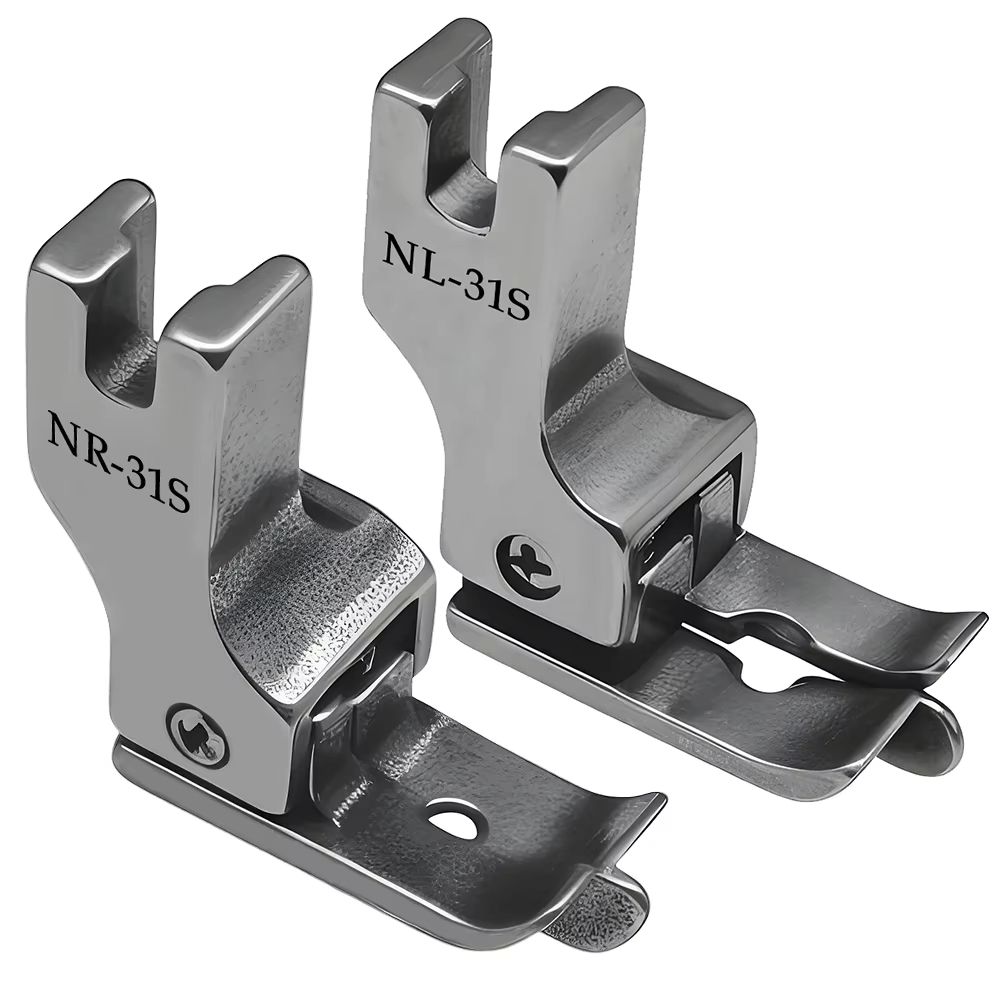 Precision Stitch in Ditch Presser Foot Set for Industrial Sewing Machines 2 Pack
