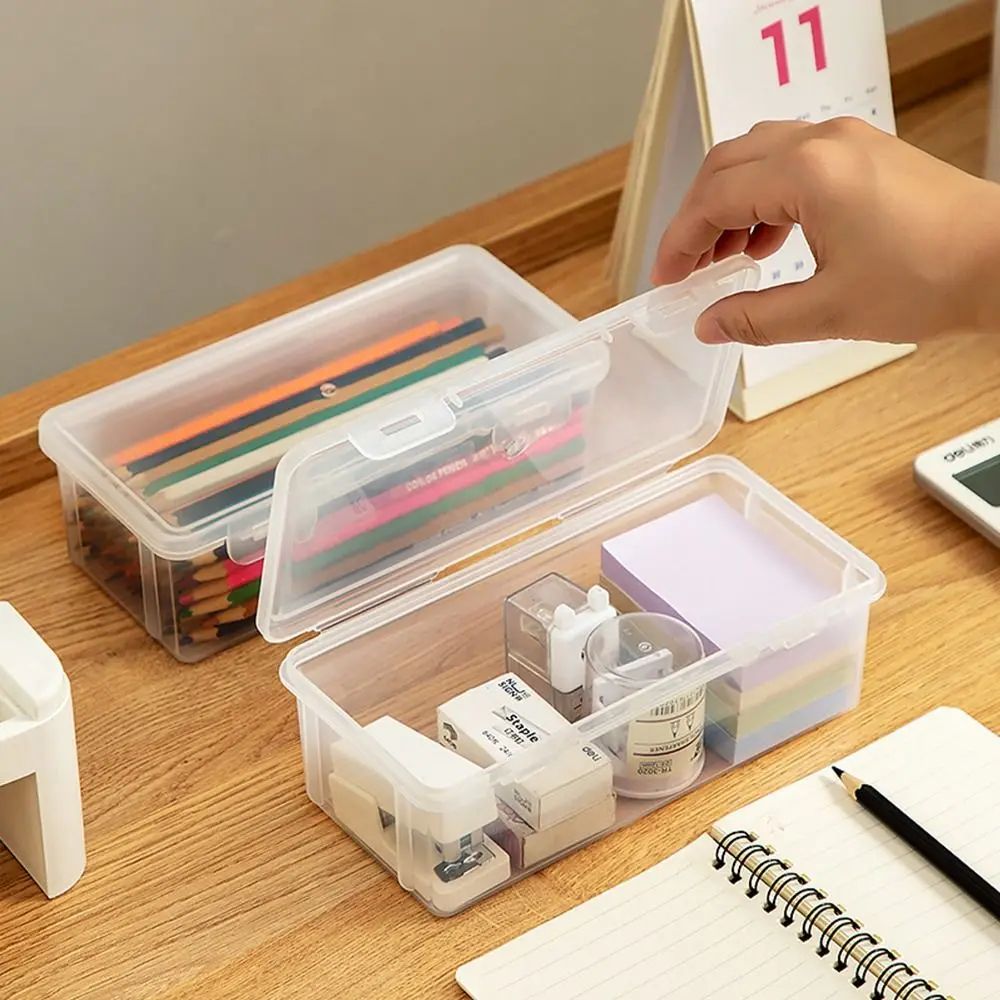 Portable Desktop Pencil And Stationery Organizer Box