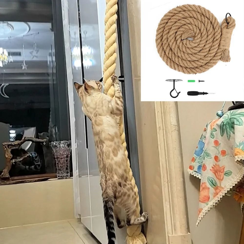 Professional Heavy Duty Ceiling and Wall Mounted Cat Climbing Rope