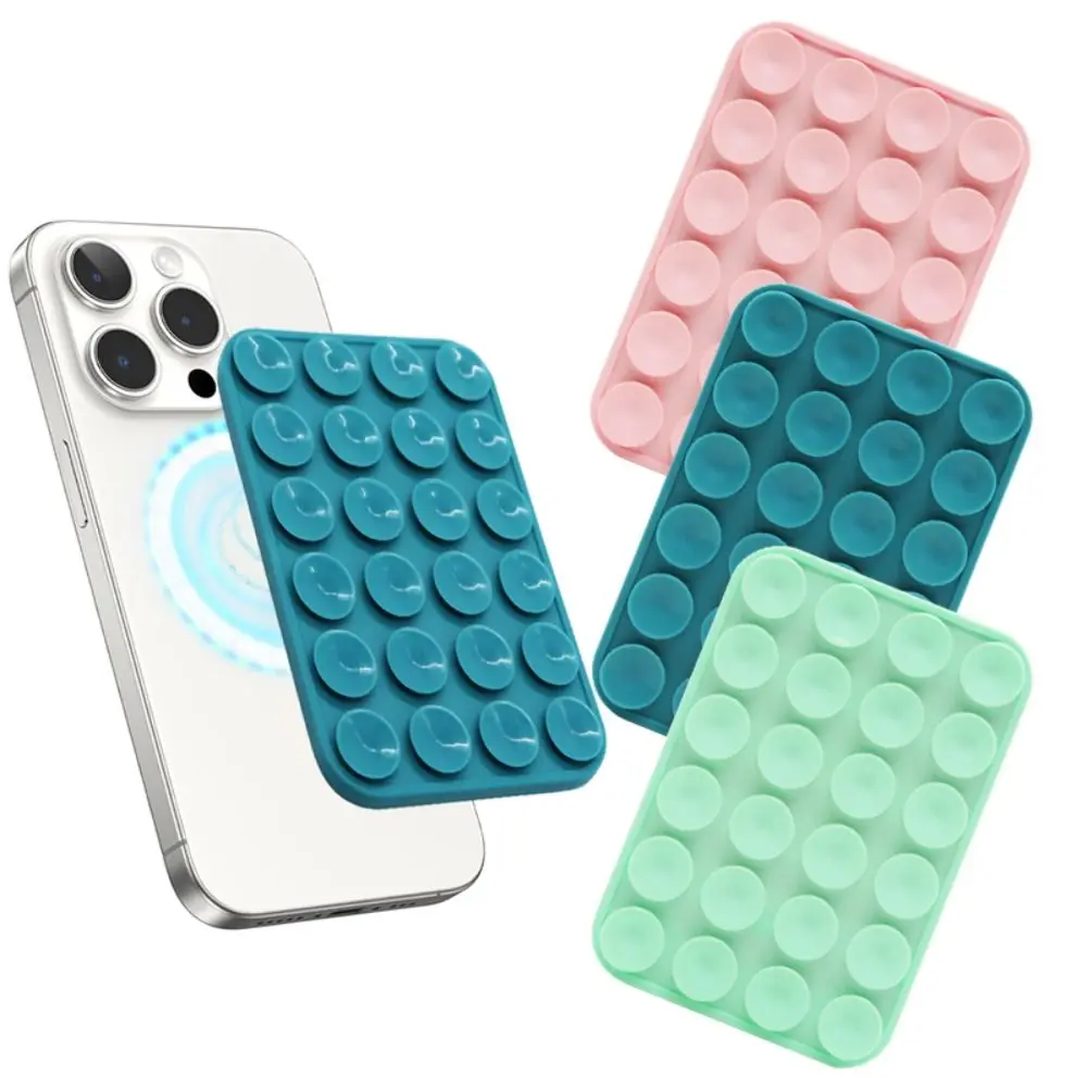 Suction Cup Silicone Magnet Wall Mount Stand, iPhone Universal Bracket, New Magnetic Phone Holder For Magsafe