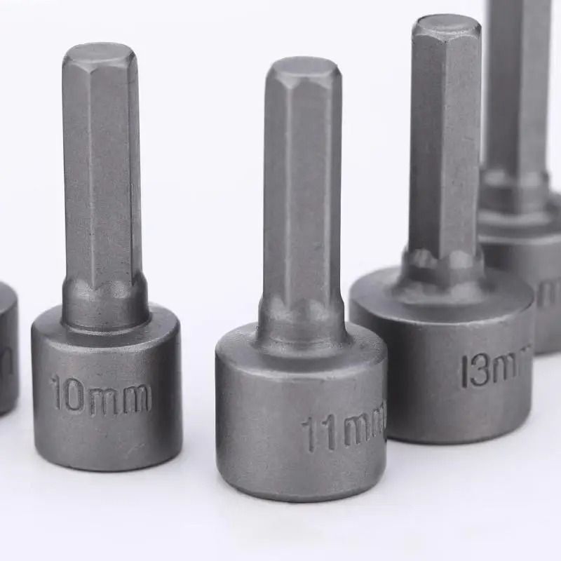 9 Piece Hex Socket Nut Driver Set 5 mm to 13 mm