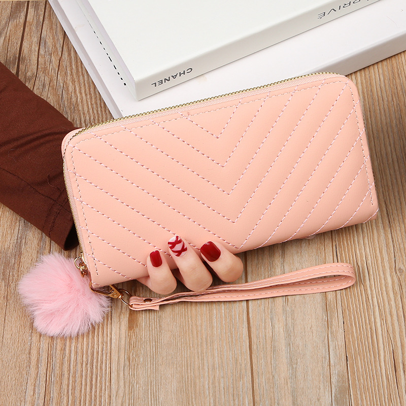 Fashion Card Holder & Small Purse, Korean Women's Long Wallet, Hollow Leaf Zipper Clutch Bag