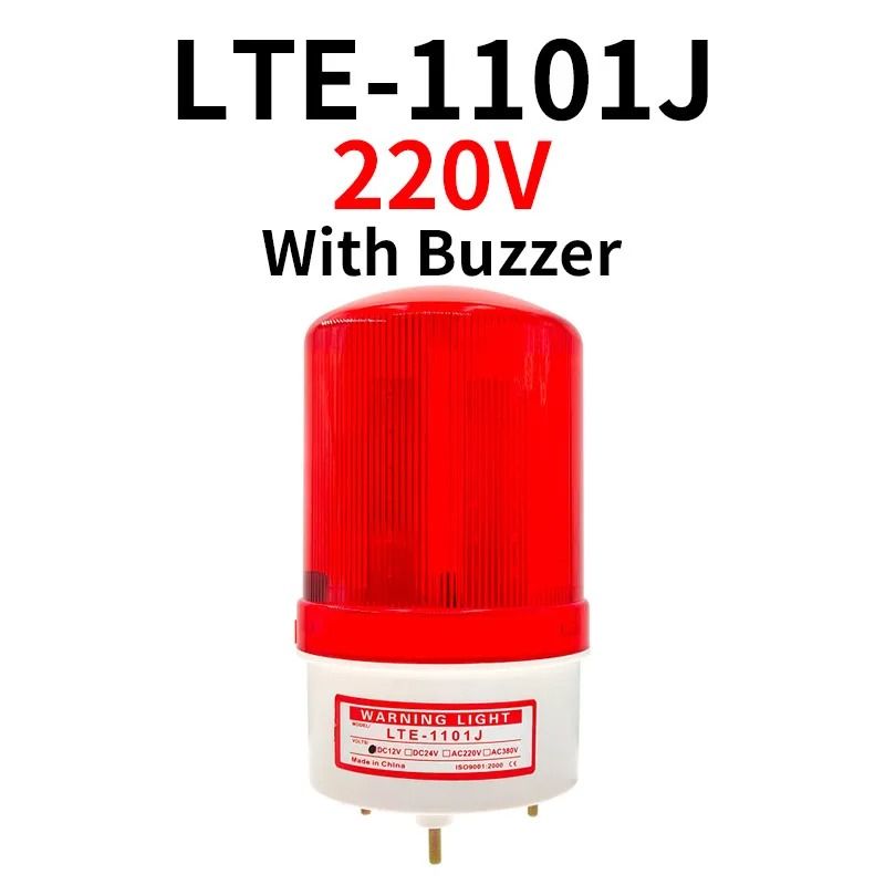 LED Strobe Signal Warning Buzzer Lamp