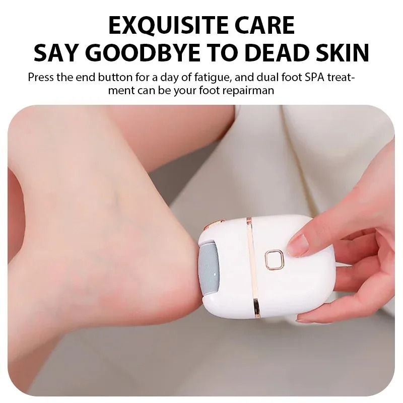 Rechargeable Electric Foot Grinder Dead Skin Remover and Callus Scrubber