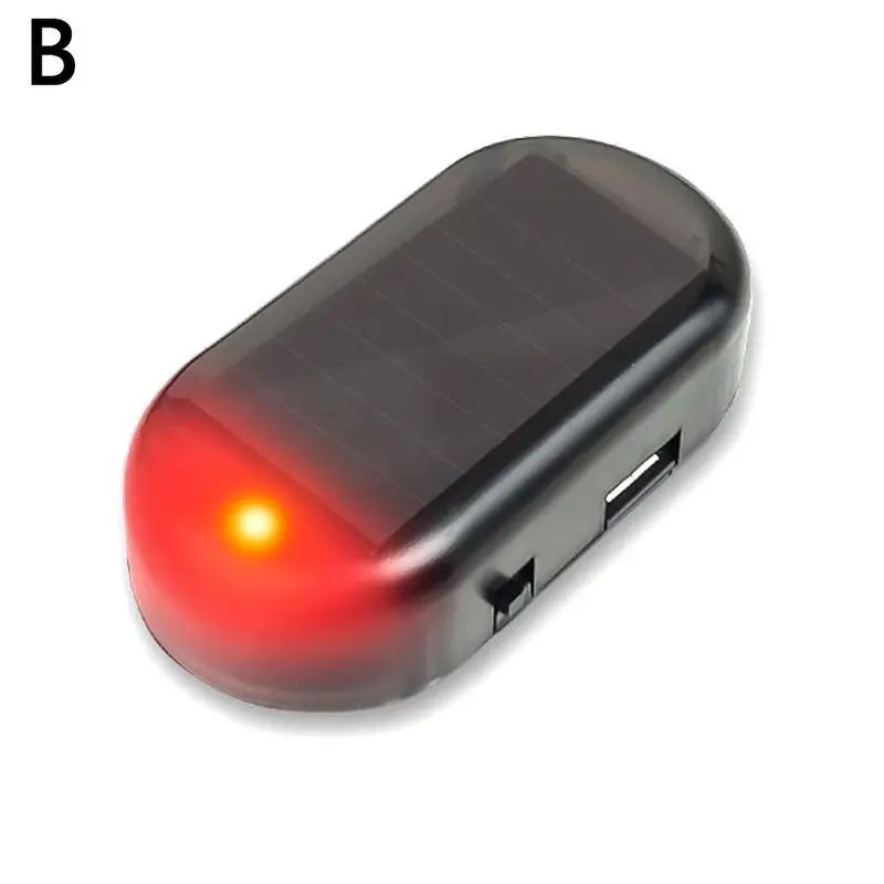 SolarGuard Dummy Car Alarm Light – Solar Powered Fake Security LED Anti-Theft Warning