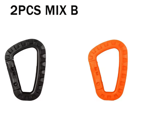 TrailLock Tactical Carabiner Clip Set Quick Hook Gear Keychain
