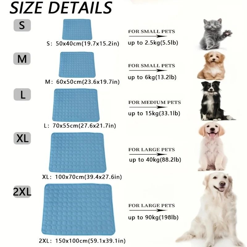 Summer Cooling Pet Mat and Ice Pad Blanket