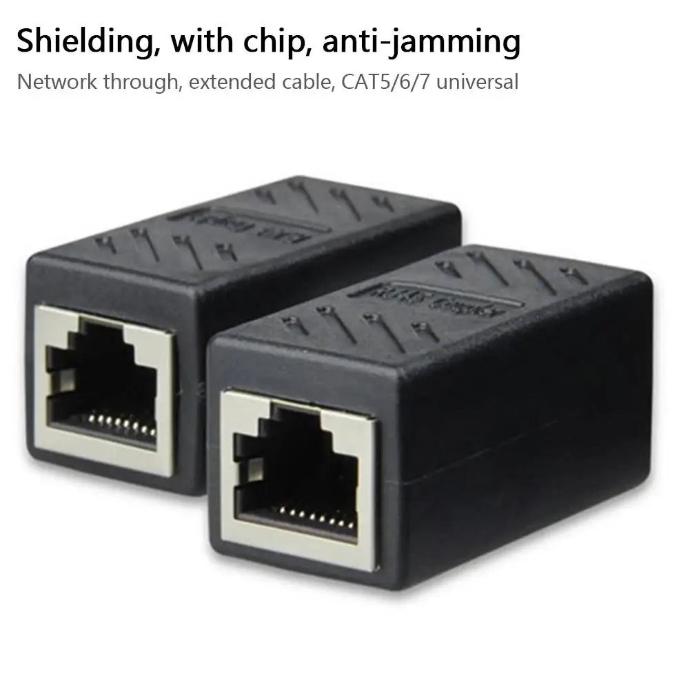 RJ45 Ethernet Coupler Cat6 Cat5e Female to Female LAN Cable Extender