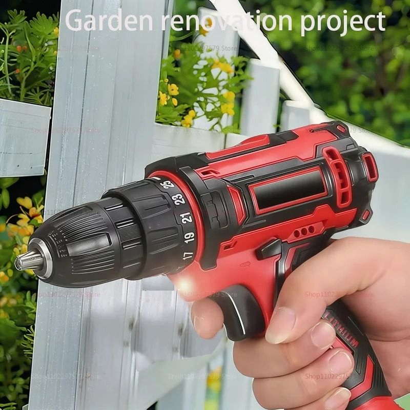 Cordless Lithium Ion Electric Drill Screwdriver for Home and DIY Projects