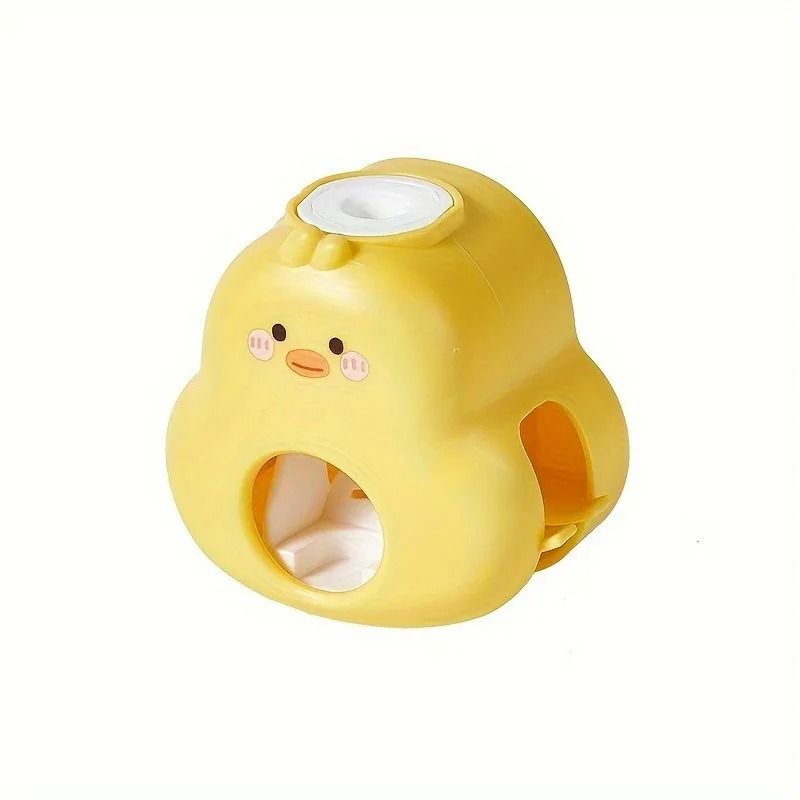 Cute Yellow Duck Automatic Toothpaste Dispenser