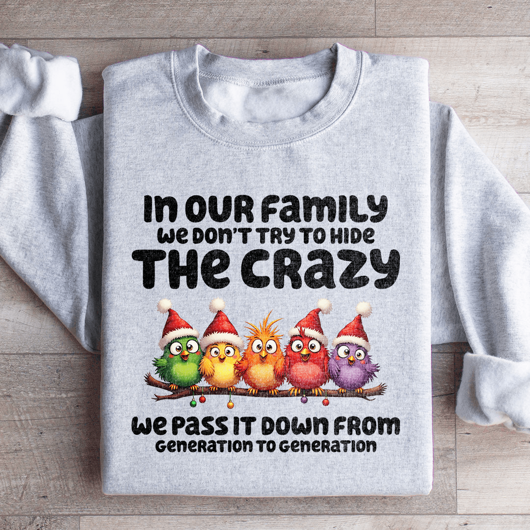 in Our Family We Don't Try To Hide Sweatshirt