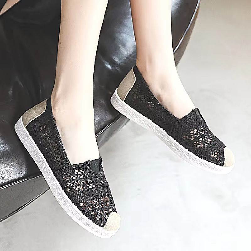 Breathable Mesh Lightweight Casual Women's Slip-On Flats Fisherman Shoes