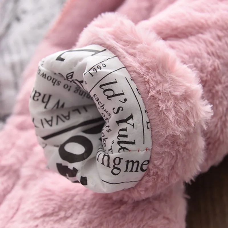 Baby Girls Faux Fur Hooded Winter Coat