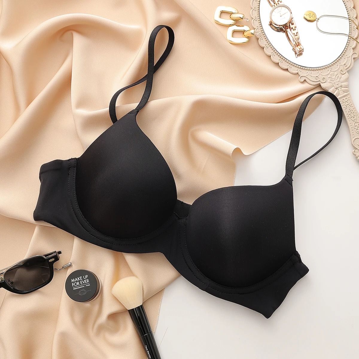 Seamless Cotton Push Up Bra
