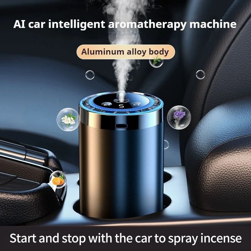Smart Car Diffuser Humidifier with Air Freshener and Essential Oil Modes