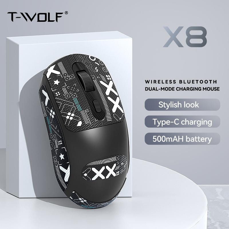 RGB Backlight 2.4G Wireless Mouse for Laptop, Free Non Slip Stickers, Business Office Use, PC Computer Accessory