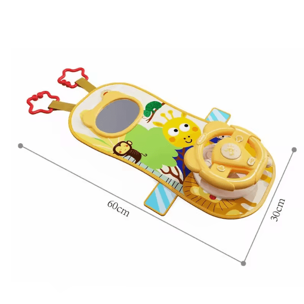 Interactive Baby Steering Wheel Toy with Lights, Sounds & Driving Fun