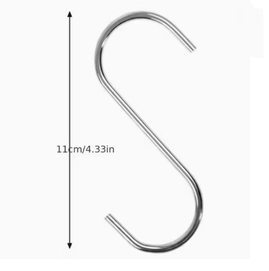 Stainless Steel Heavy Duty S Hooks Set