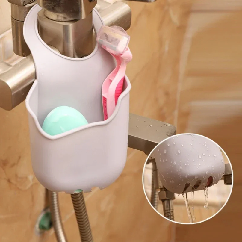Sink Drain Rack, Kitchen Storage Basket Shelf, Hang Sink Bag, Sponge Holder, Soap Dish Drainer, Home Organizer