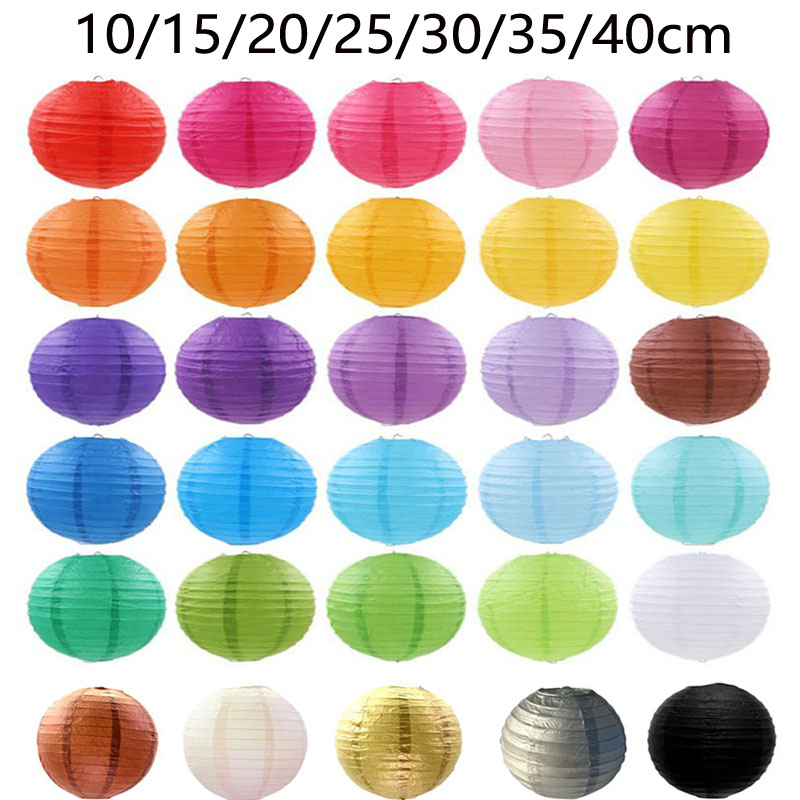 Colorful Chinese Paper Lanterns for Weddings, Christmas, Home, and Party Decorations