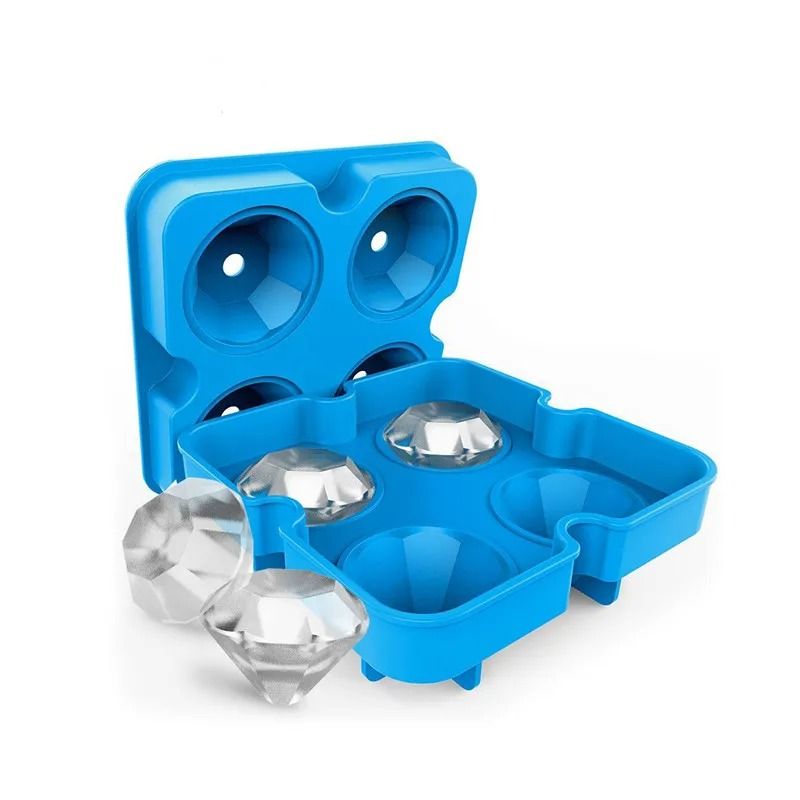 Luxury Diamond-Shaped Ice Cube Mold – Professional DIY Cocktail Tray