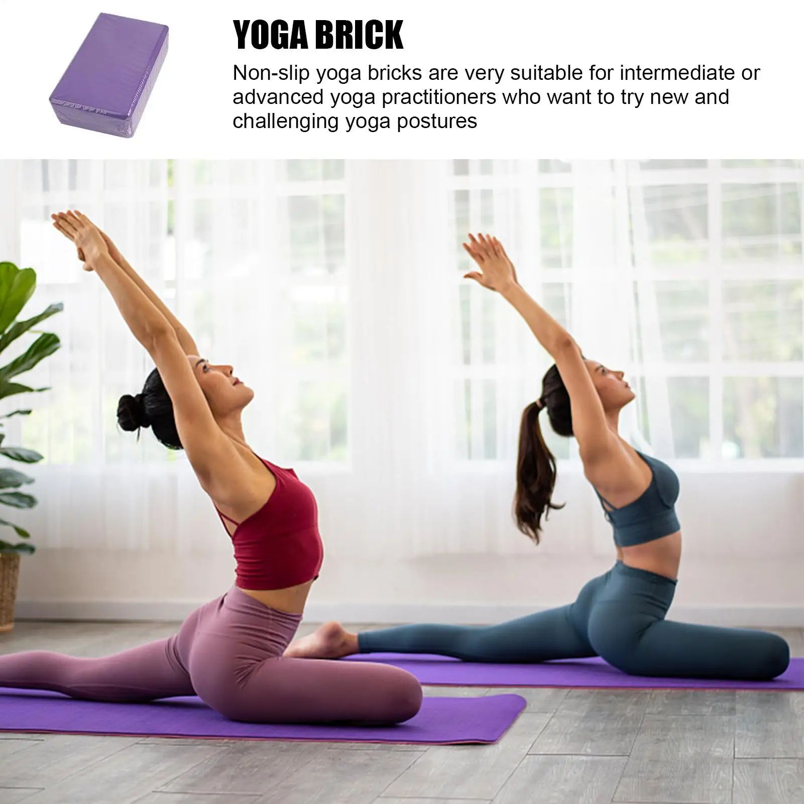 Premium EVA Yoga Blocks for Stretching, Balance & Strength Training