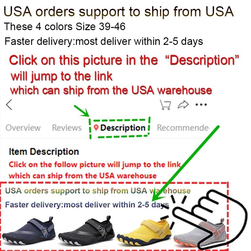 Quick-Dry Non-Slip Five-Finger Water Shoes