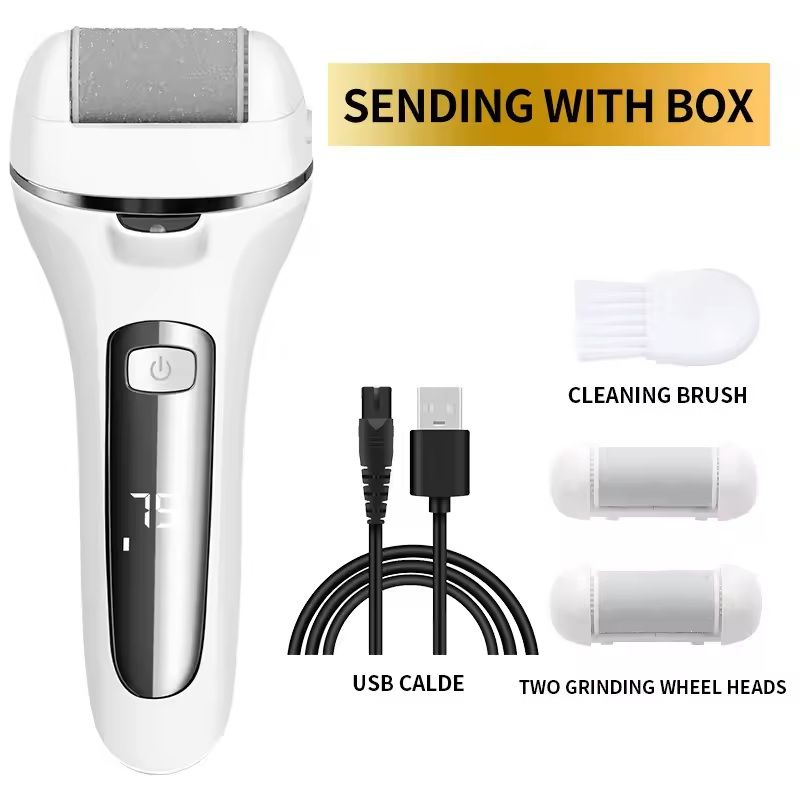 Electric Foot File Callus Remover Rechargeable Pedicure Tool