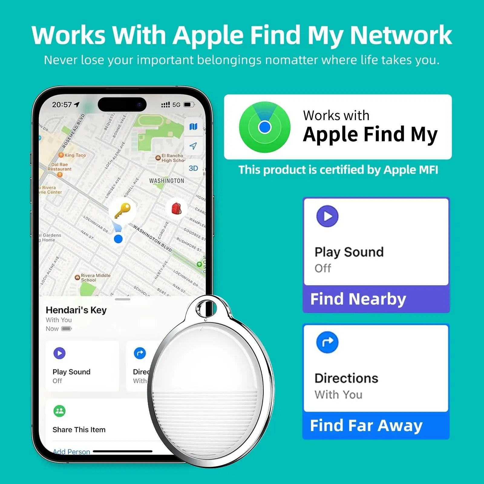 Mini Smart Bluetooth GPS Tracker and Anti lost Tag
