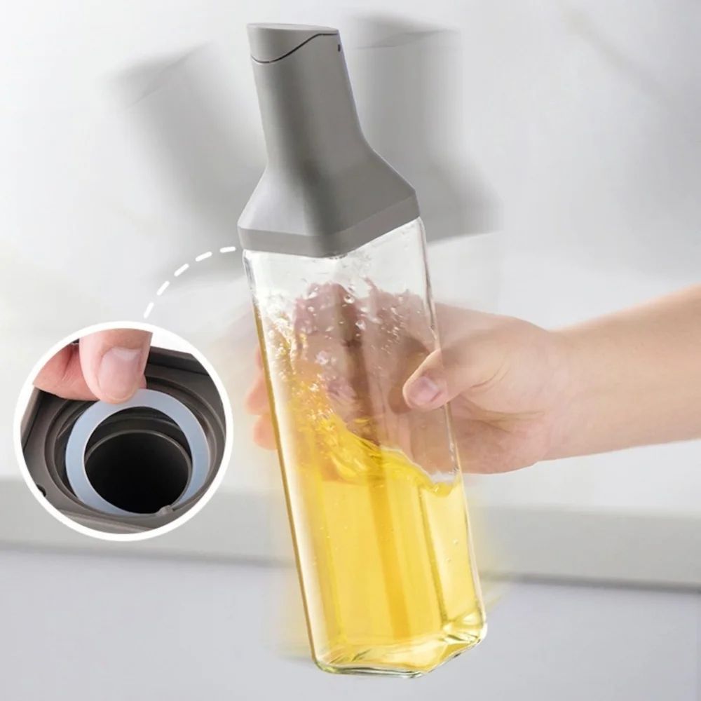 500ml Glass Oil Dispenser Bottle Leak Proof Kitchen Container
