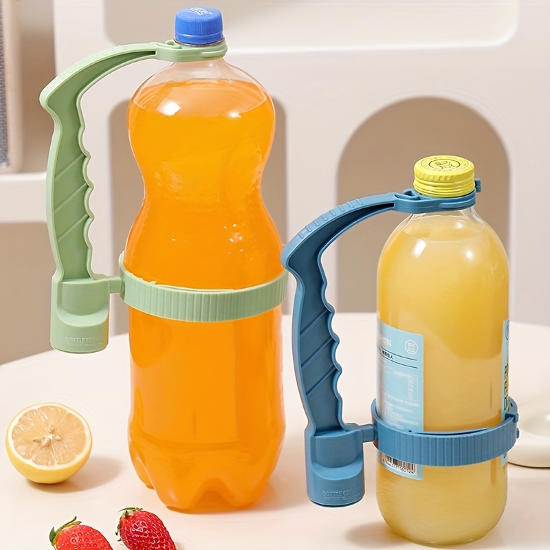 Adjustable Drink Pouring Cup Handle, Built-In Bottle Opener, Beverage Inverting Holder with Lemon Cover Rack