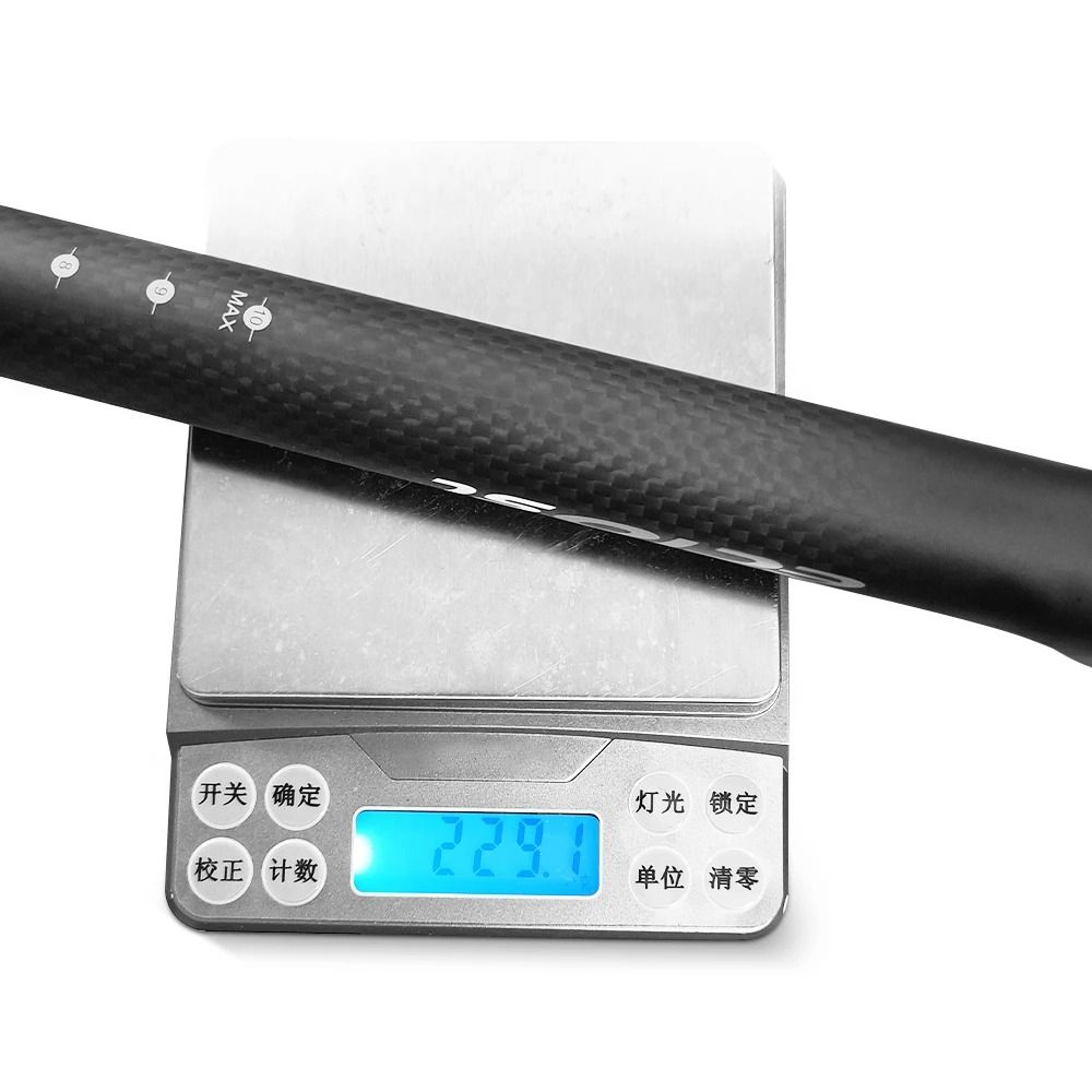 Matte Carbon Bicycle Seatpost 3K 272 308 316 x 350 400 mm