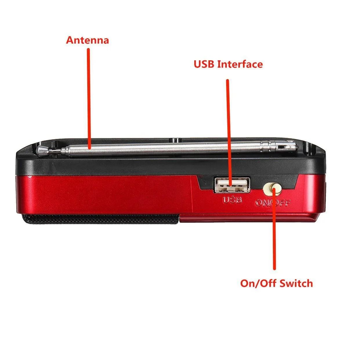 STONEGO Multifunctional Solar & Hand-Crank Emergency Radio Charger