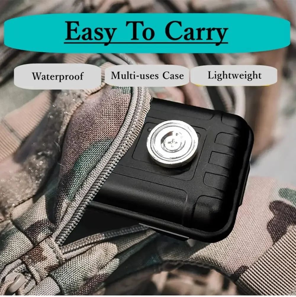 Waterproof Magnetic Key Holder Storage Box – Hidden Under-Car Spare Key Case, Strong Magnet GPS Locator & Keychain Stash