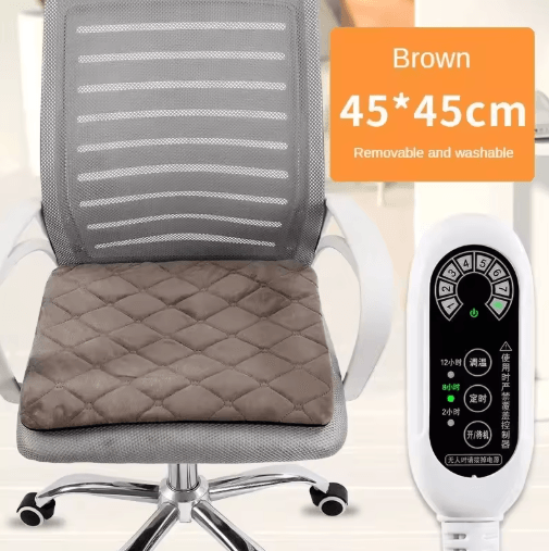 Electric Heated Seat Cushion with Adjustable Thermostat