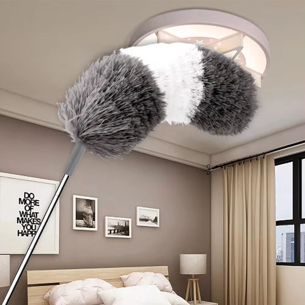 Extendable Microfiber Duster, New Duster Cleaner Brush, Telescopic Ceiling Brush, Bendable Dust Cleaning Tool