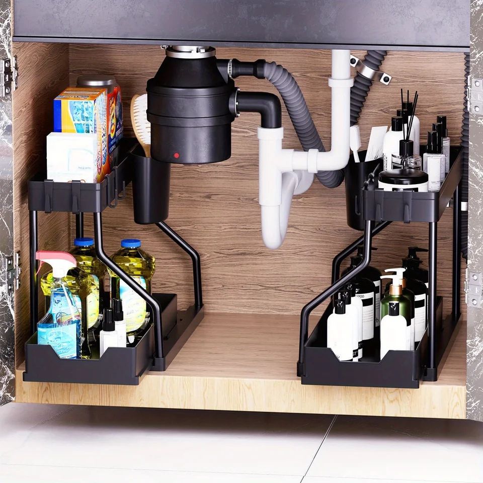 FlexiSlide Multi Layer Pull Out Storage Rack Organizer