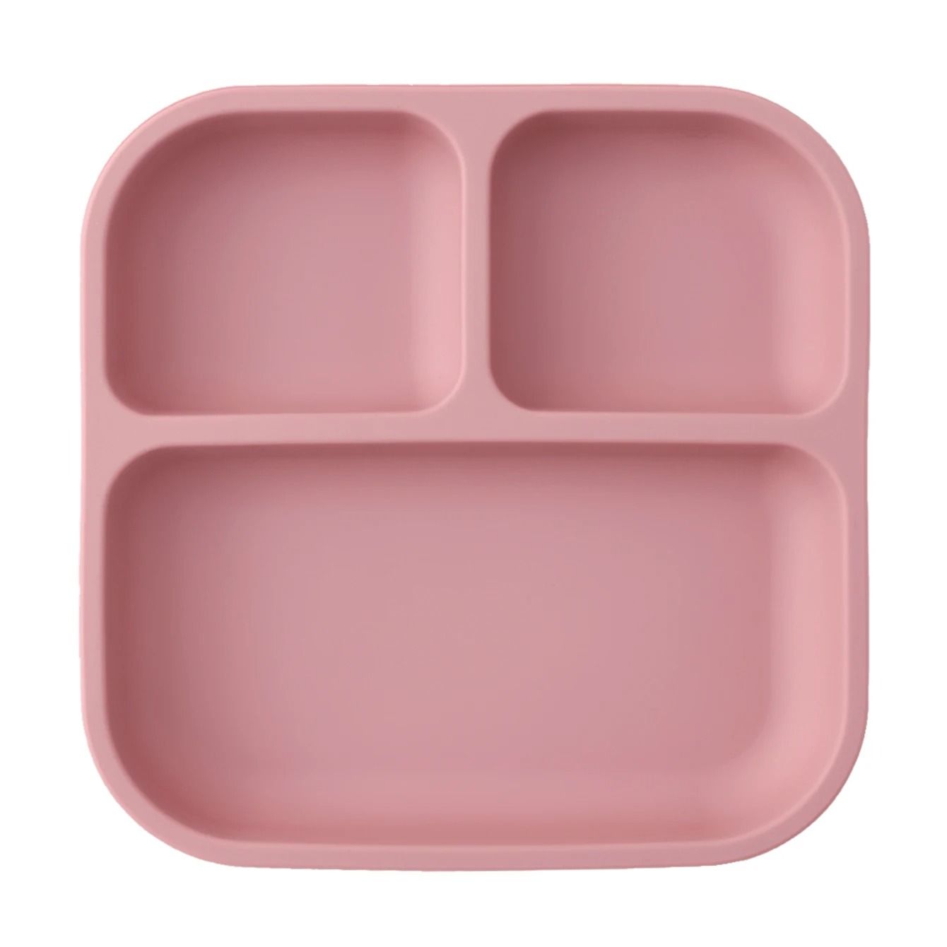 Divided Square Kids Silicone Suction Plate