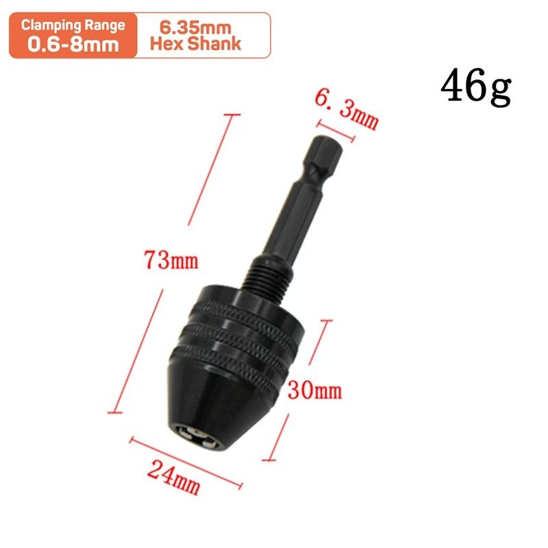 Quick Change Three Jaw Self Centering Drill Chuck Attachment